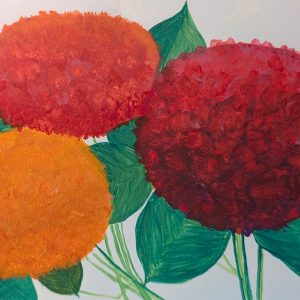 Colorful Acrylic painted Wall Art prints on Canvas