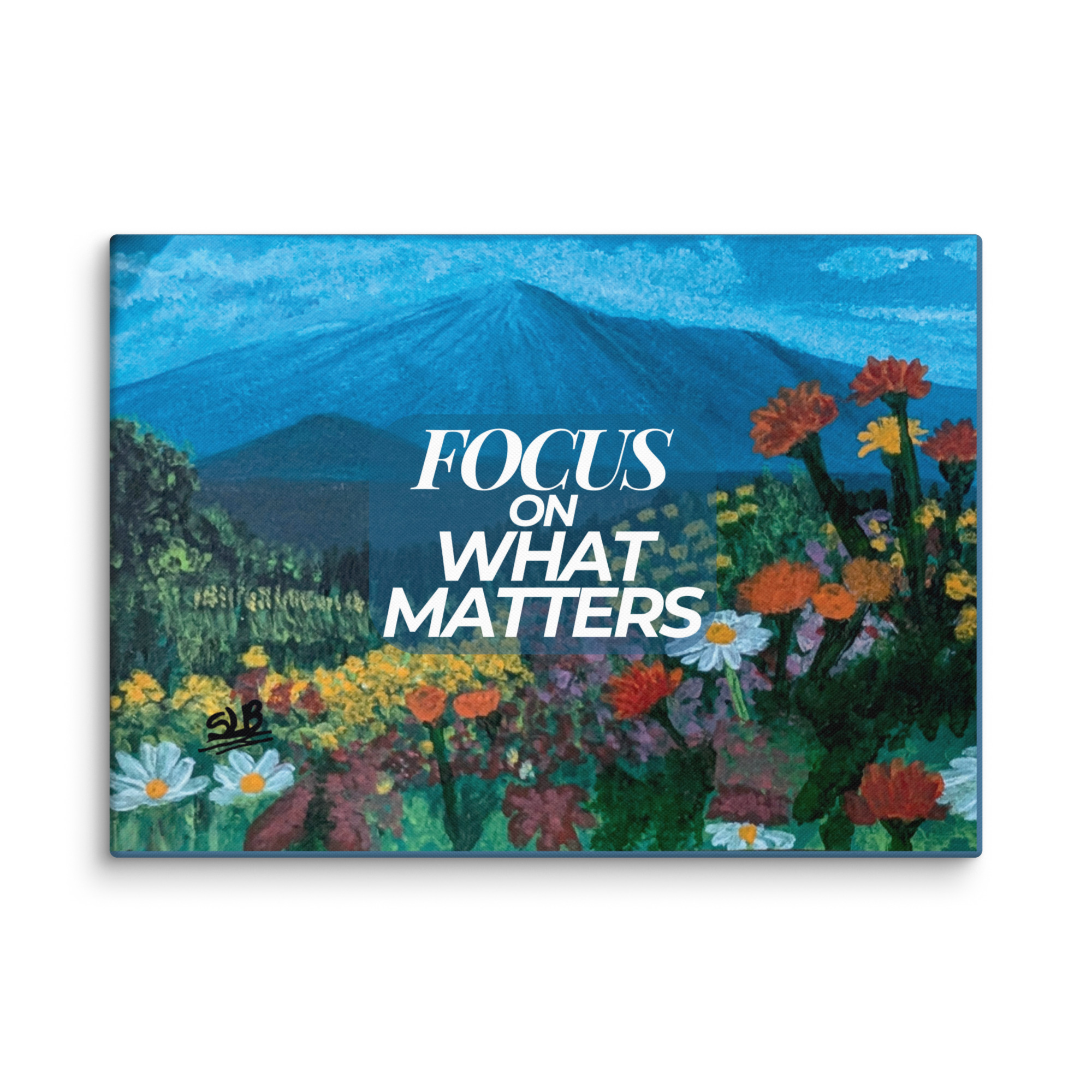 Motivational Quote Wall Art on Canvas - Wildflowers Collection - Image 4