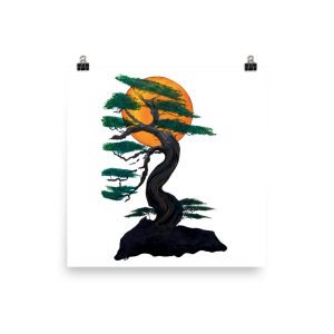 Printable Wall art - Bonsai tree