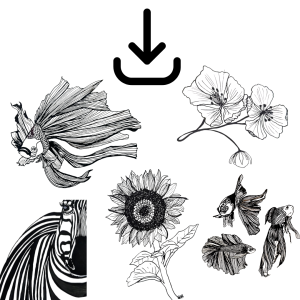 Printable Line Art Wall Art