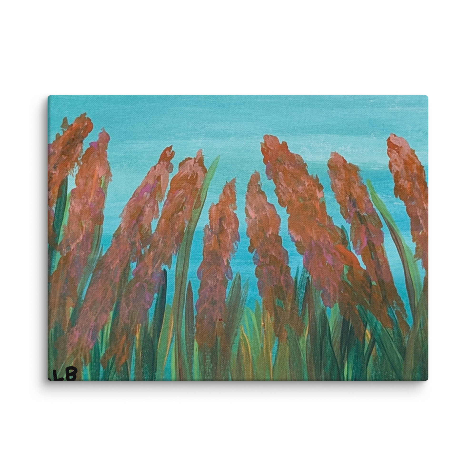 Wall Art on Canvas - Red Flowers