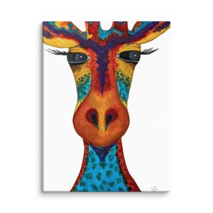 Wall Art on Canvas - Giraffe