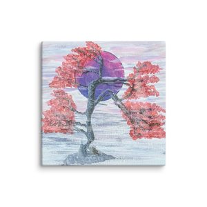 Wall art on Canvas - Bonsai in Pastel