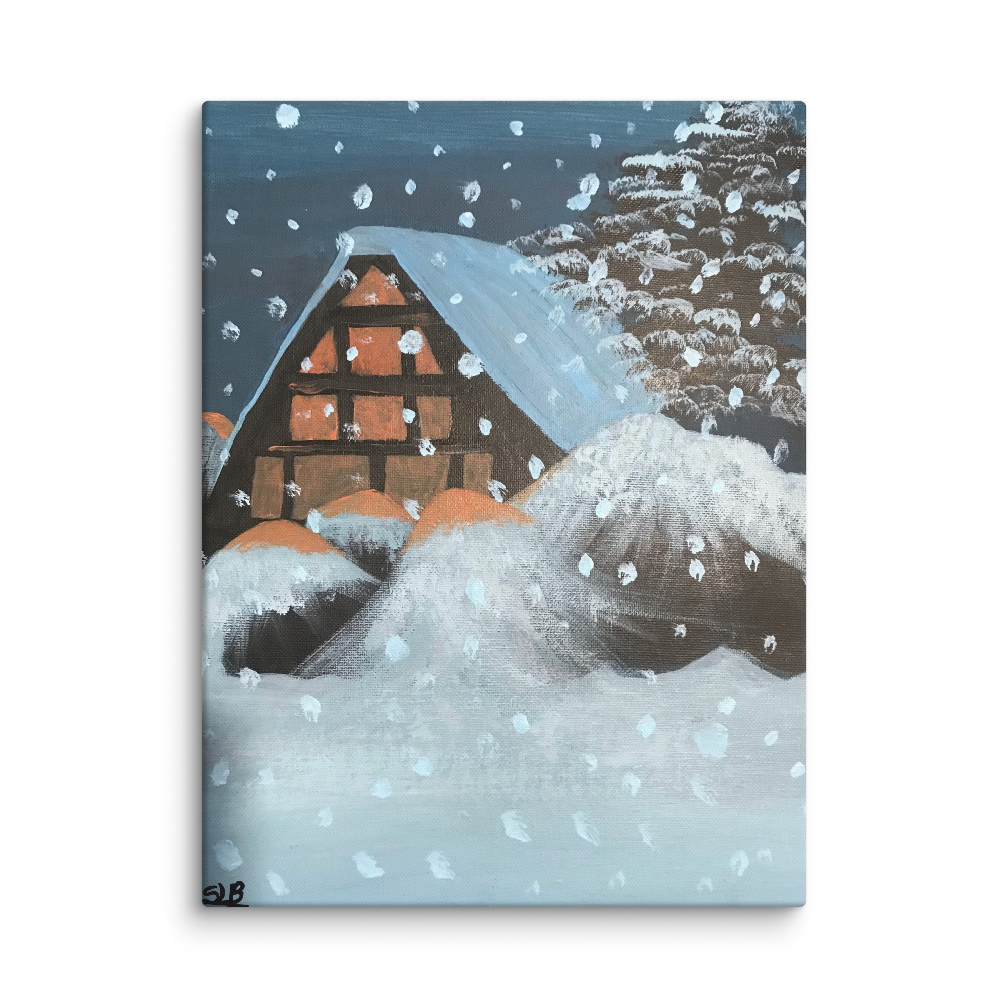 Wall Art on Canvas - Winter House - Image 8