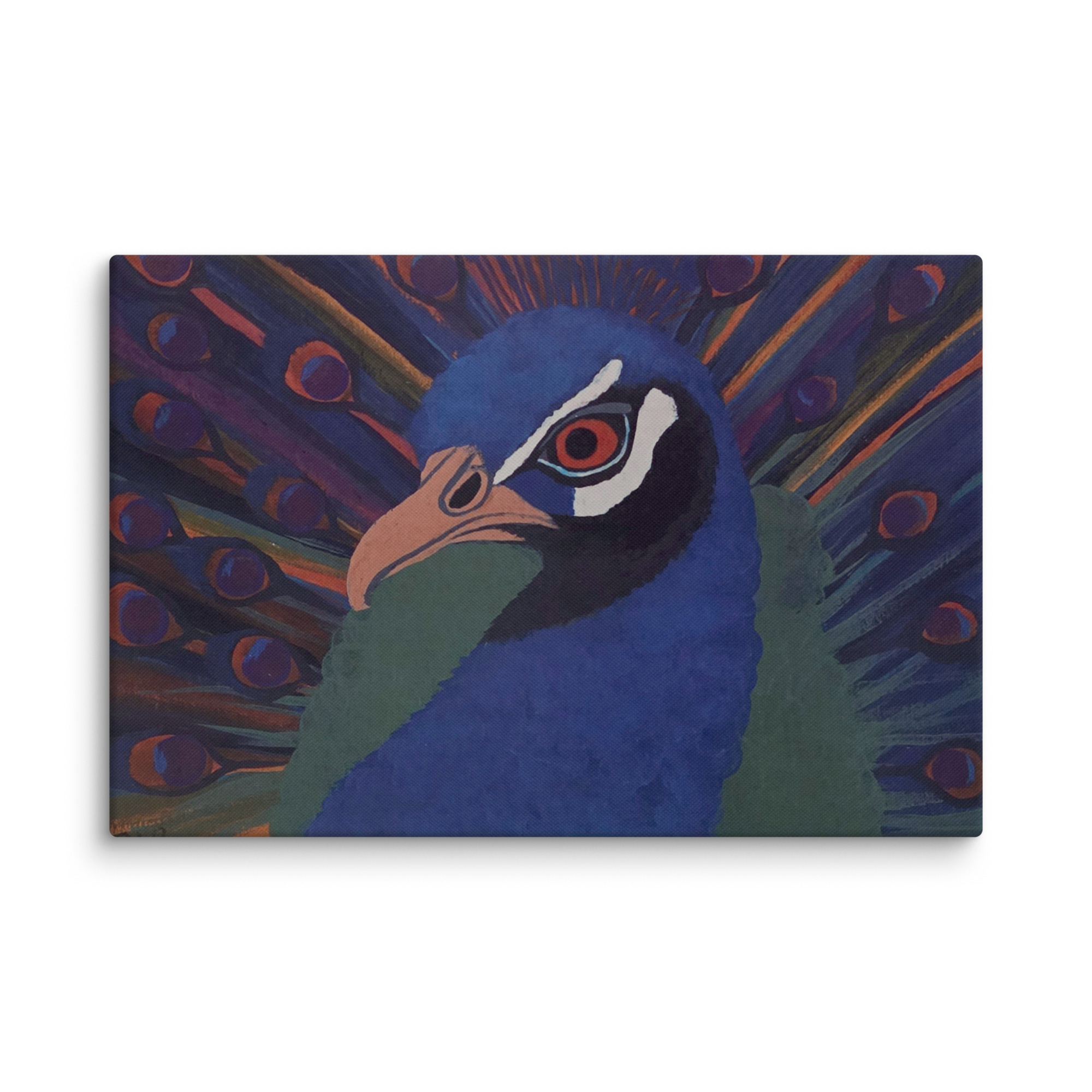 Wall Art on Canvas - Angry Peacock - Image 4