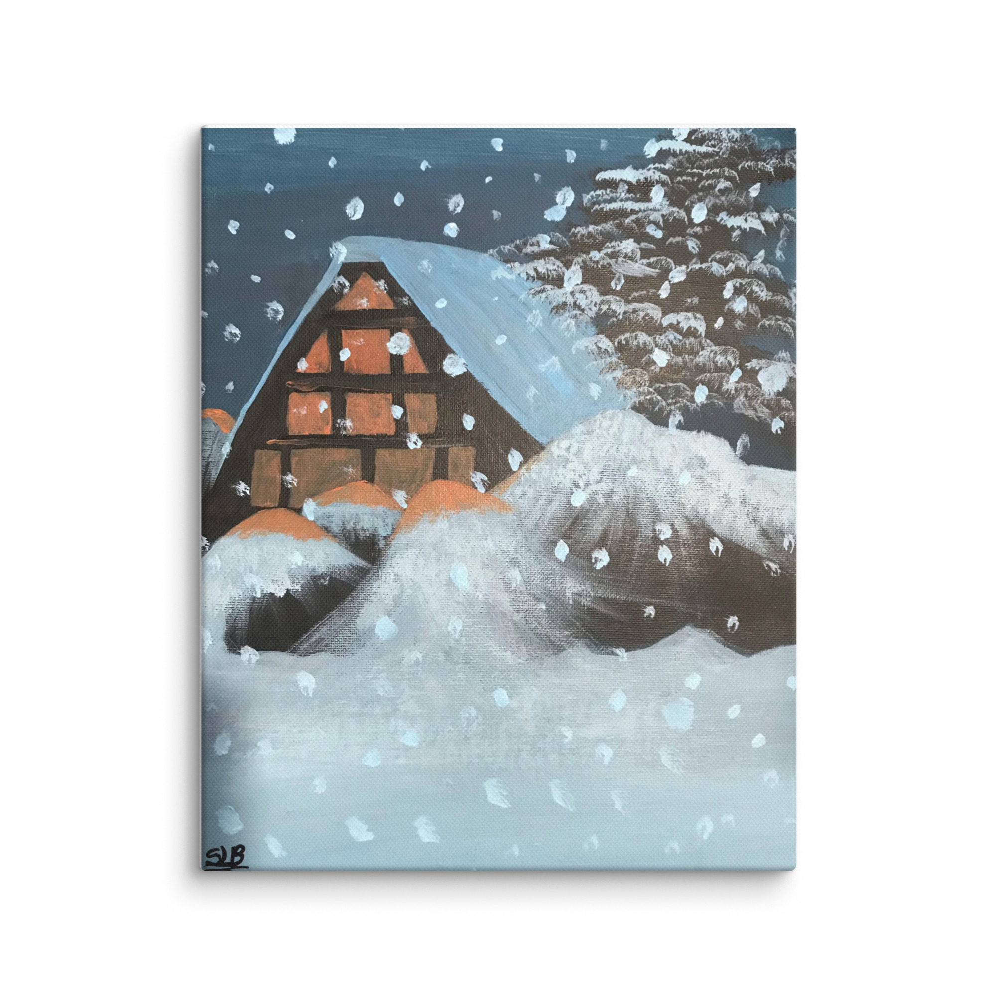 Wall Art on Canvas - Winter House - Image 5