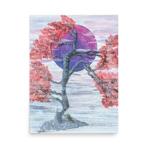 Wall Art on Poster - Bonsai in Pastel