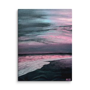 Wall Art on Canvas - Ocean Pink