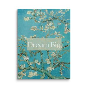 Motivational Quote Vintage Wall Art on Canvas - Dream Big