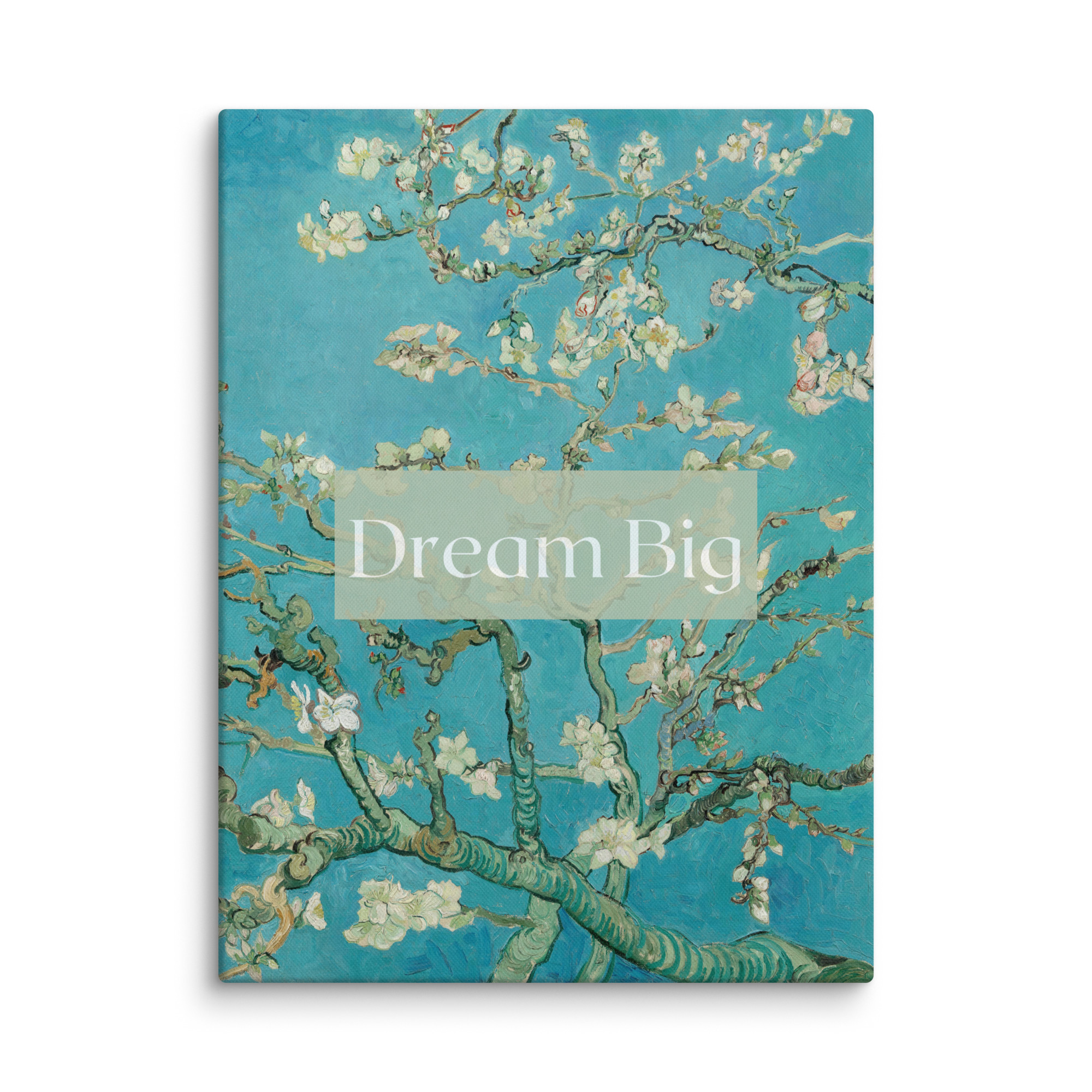 Motivational Quote Vintage Wall Art on Canvas - Dream Big - Image 9