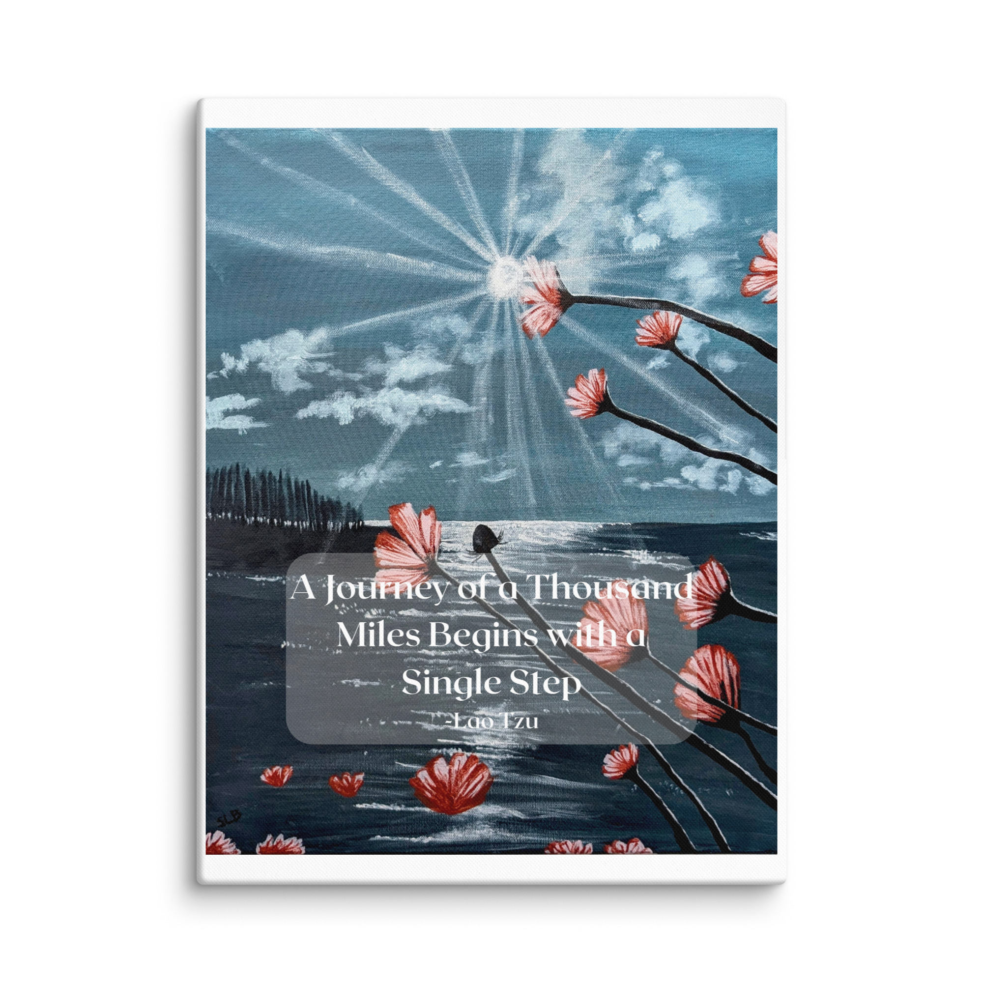 Motivational Quote Wall art on Canvas - A Journey - Image 9