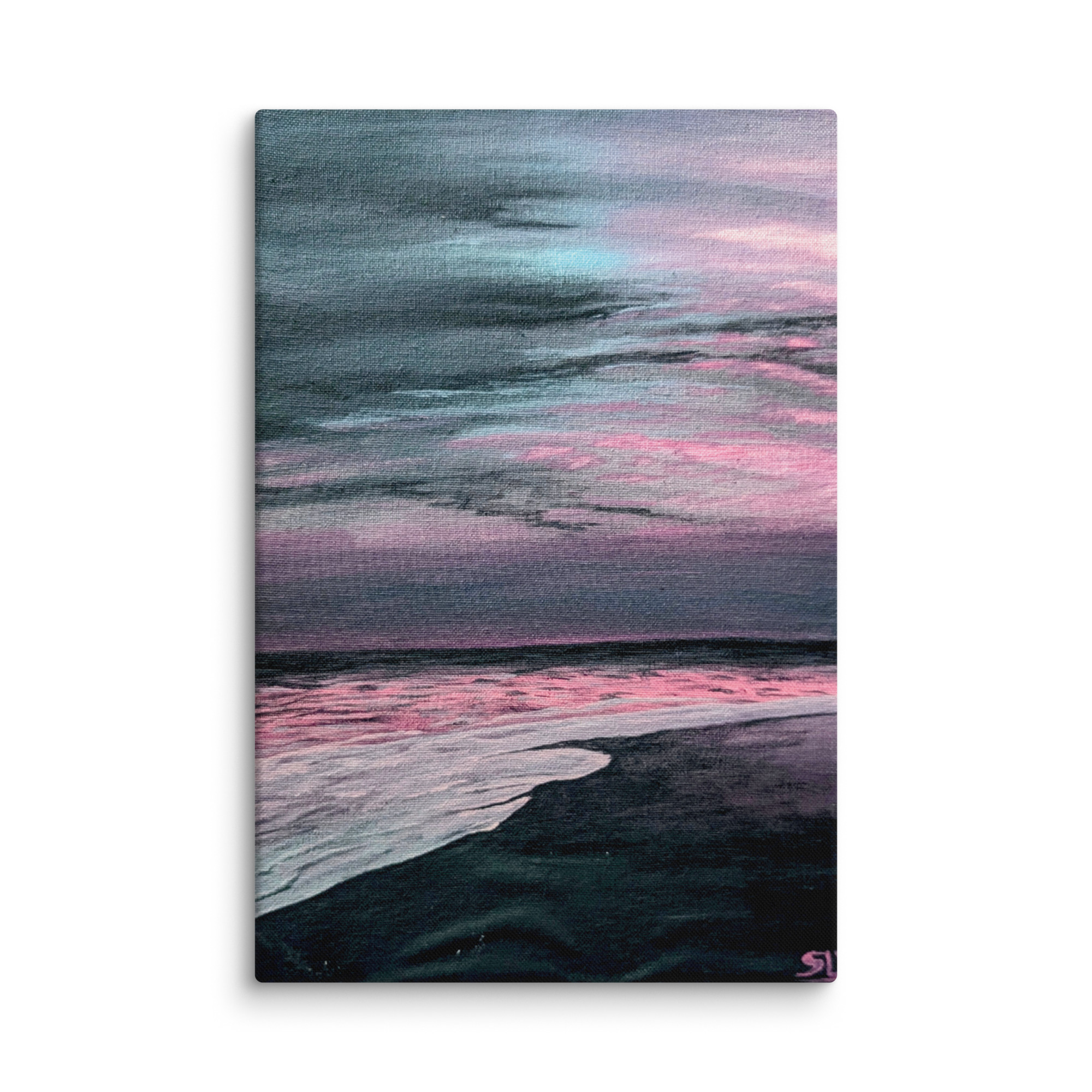 Wall Art on Canvas - Ocean Pink - Image 3