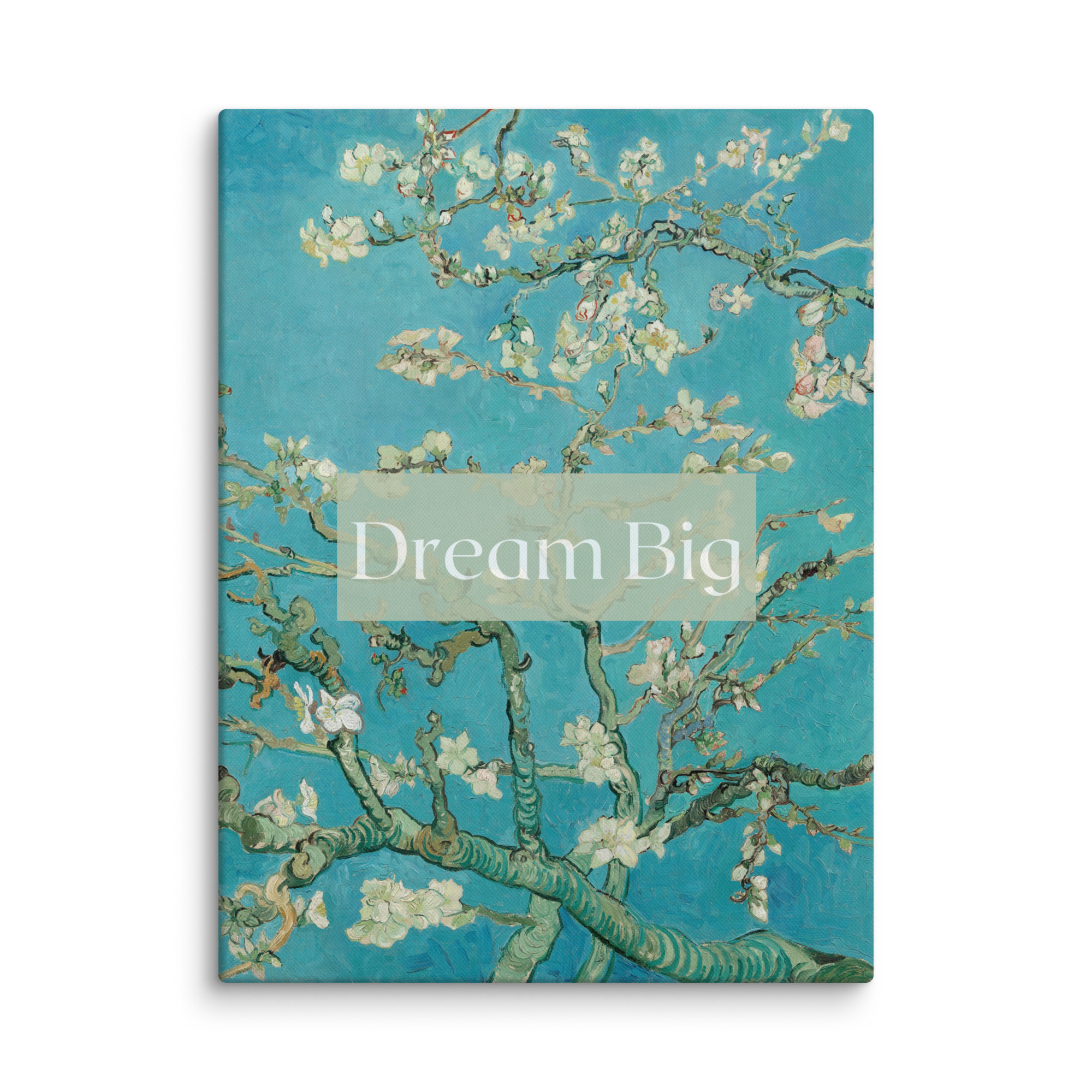 Motivational Quote Vintage Wall Art on Canvas - Dream Big - Image 4
