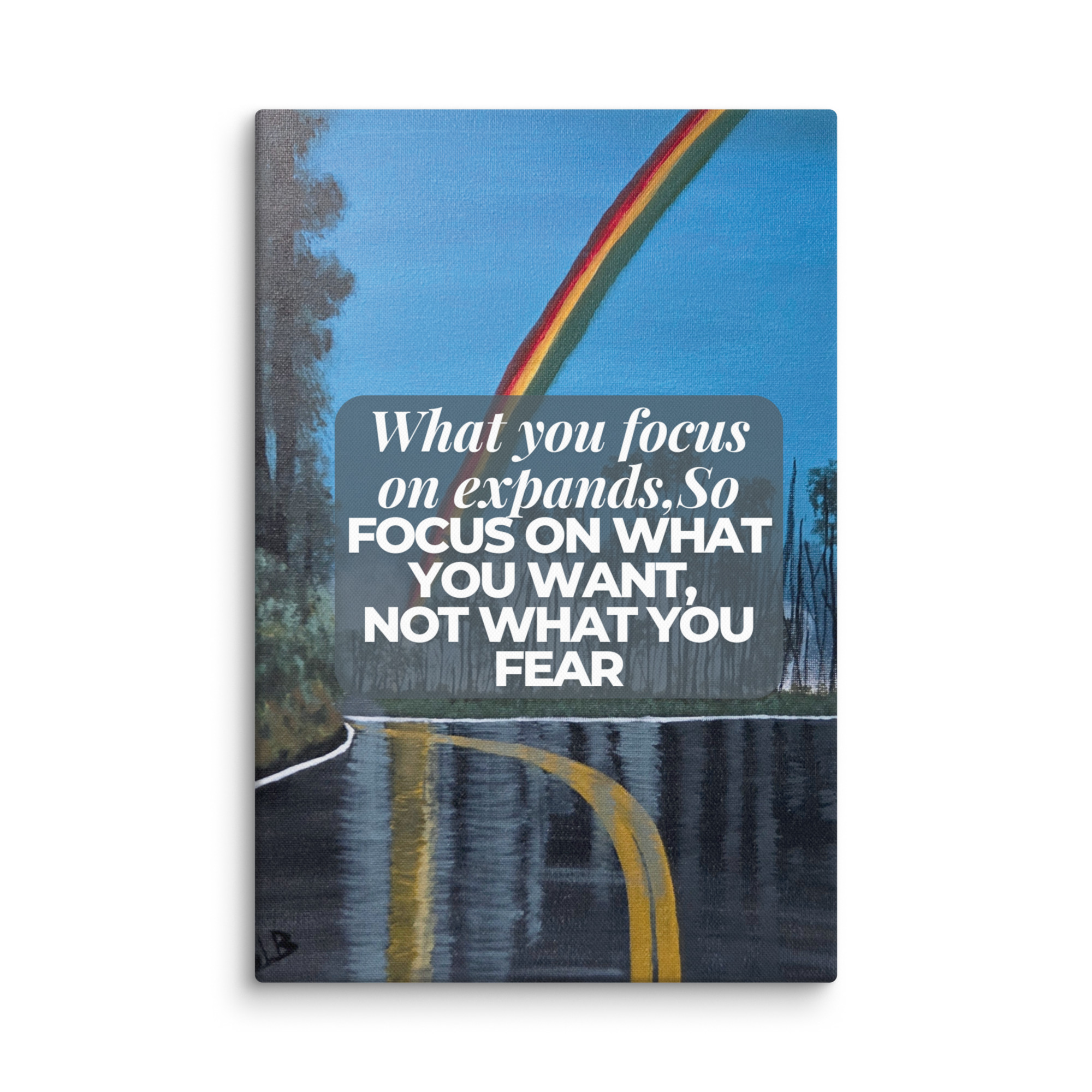Motivational Quote Wall Art on Canvas - Focus Expands - Image 5
