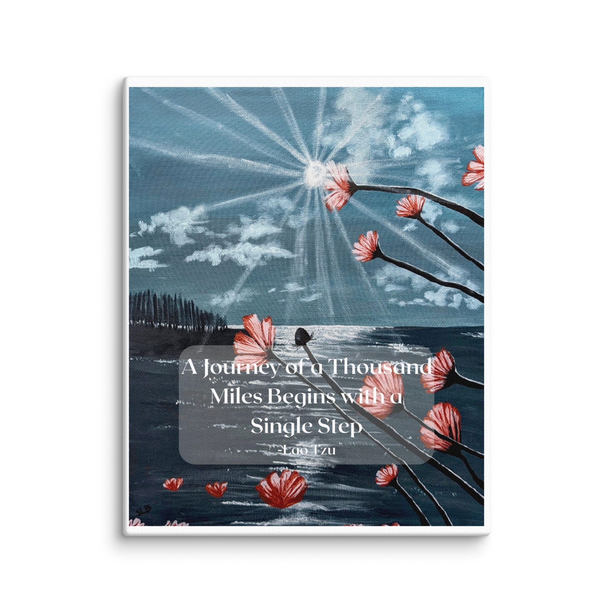 Motivational Quote Wall art on Canvas - A Journey - Image 7