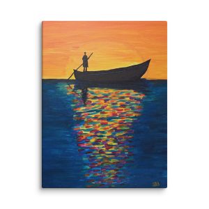 Wall Art on Canvas - River Colors II